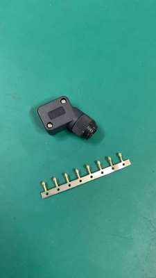 Fast 9PIN Servo Motor Connector Panel Mount Crimp/Solder Type AWG18-24 1000M Insulation Resistance