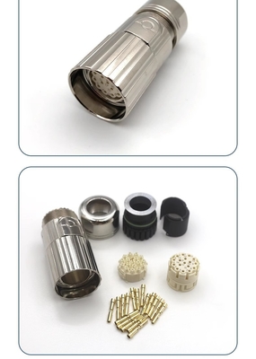 Servo cable connector M23 M40  E P type 17pin 12pin