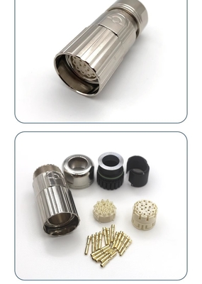 Servo cable connector M23 M40  E P type 17pin 12pin