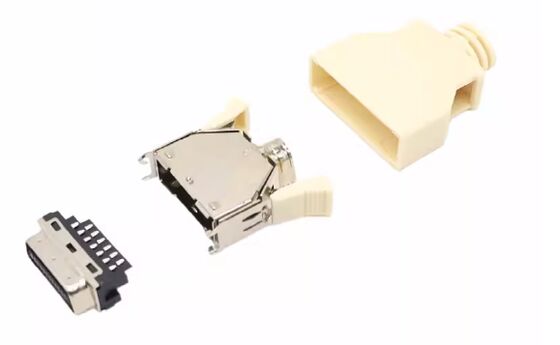 SCSI Servo Connector, Spring Terminal Solder Type, CN Slot Type, 14/20/26/36/50P, Black/Beige