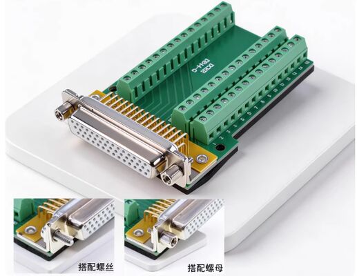 HDB44 44Pin Adapter Servo Motor Connector with 1000V Voltage Rating and Omrons Domestic Contacts for Panel or Cable Mount