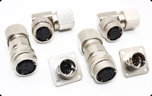 1000V Voltage Rating Servo Motor Connector with Silver and Gold-Plated Pins for Industrial Automation