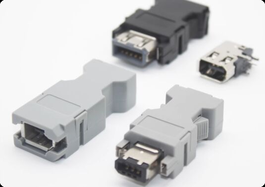 6-pin IEEE1394 Servo Motor Connector SM-6P Compatible with Delta CN3, Yaskawa CN2, Panasonic and Operating from -40℃ to +105℃