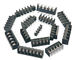 Barrier terminal block 37S-13.0mm 1-15P 600V 50A barrier terminal block connector  37s black with cover barrier strip