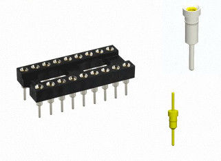 2XXP Pin Dalam 1.27Mm Integrated Circuit Socket 2.54mm Pitch Untuk Penyisipan AC / DC